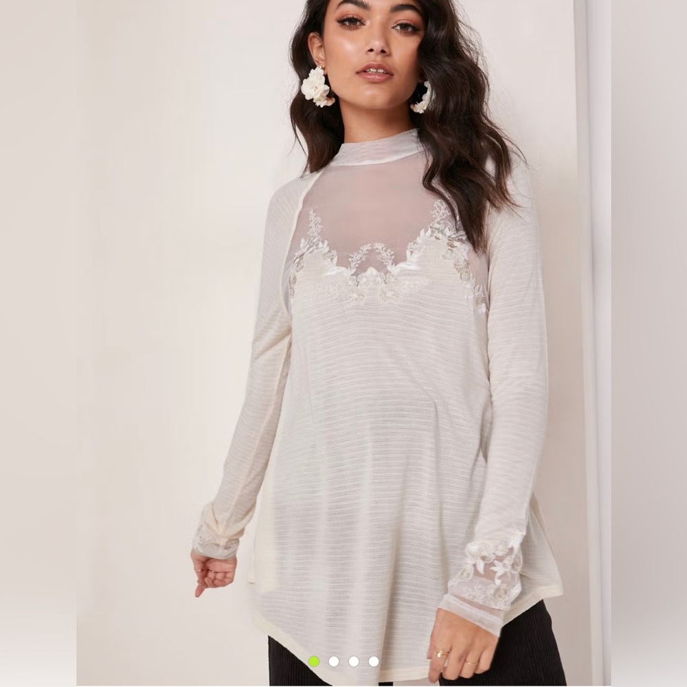 FREE PEOPLE NWOT Sheer Top! Size Small!